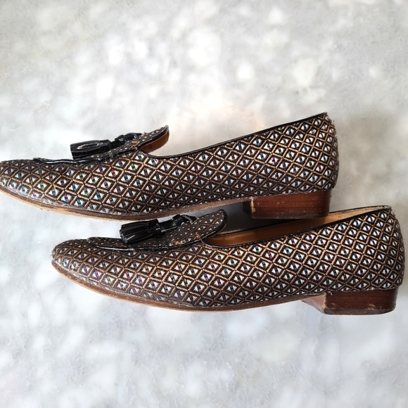 J. CREW Charlie Medallion Jacquard Tassle Loafers sz 6.5 - Picture 5 of 8
